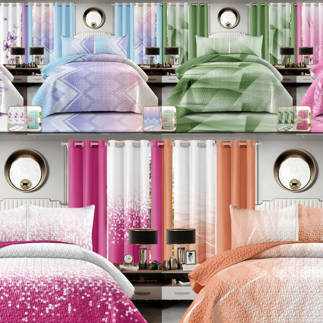 Cobertor Queen reversible de 20 piezas