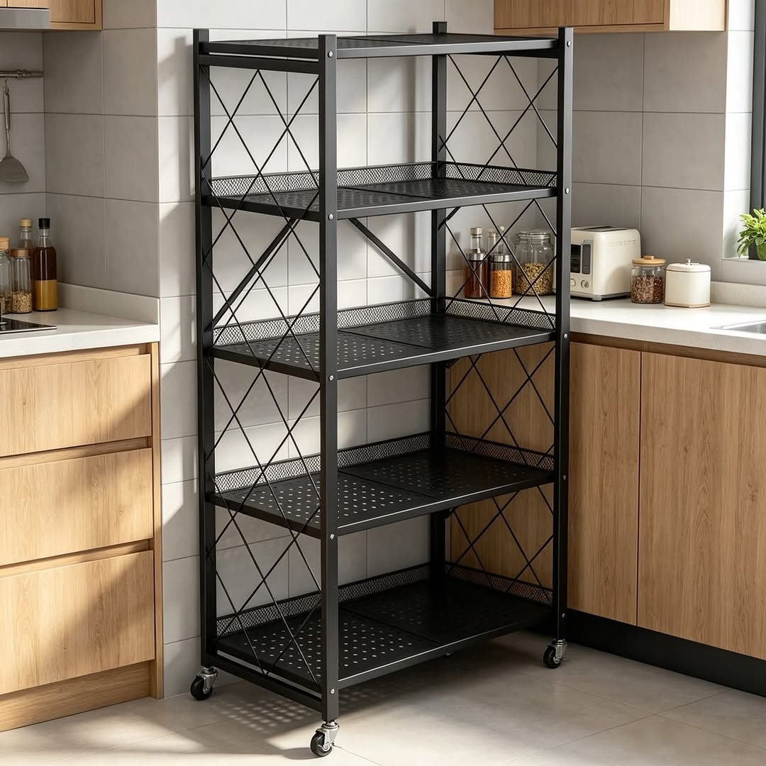 Estante plegable de cocina de 5 niveles